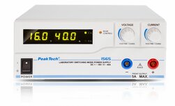 Peaktech 1565 - laboratorium schakelende voeding DC 1 - 16V / 0 - 40A met USB Peaktech 1565 - laboratorium schakelende voeding DC 1 - 16V / 0 - 40A met USB