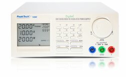 PeakTech 1890 - laboratorium schakelende voeding DC 1 - 20V / 0 - 10A met USB PeakTech 1890 - laboratorium schakelende voeding DC 1 - 20V / 0 - 10A met USB