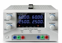 PeakTech 6190 - Labvoeding 2x 0-60 V / 0-2,5 A DC & USB PeakTech 6190 - Labvoeding 2x 0-60 V / 0-2,5 A DC & USB