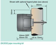BA393G - Kit de montage pour sortie de tuyau - outlet