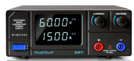 Peaktech 6167 - Alimentation à découpage CC ~1-60 V / 0-15 A